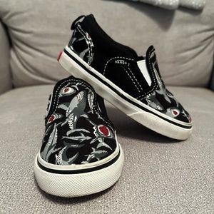 Toddler Vans - Shark Slip Ons - Size 7